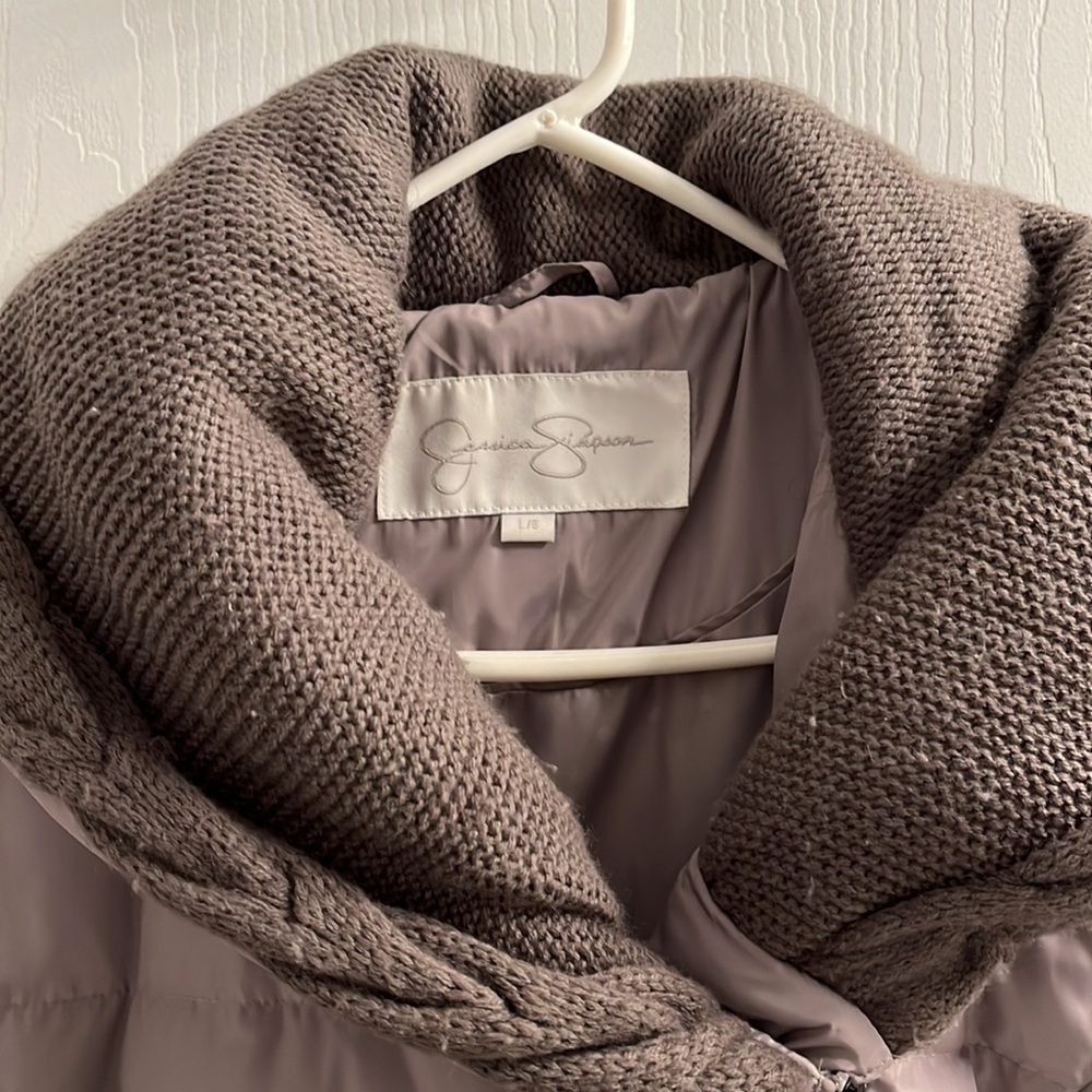 Jessica Simpson tan winter jacket - Picture 2 of 8